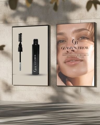 Glamy's Brow — Logo, Identité & Packaging