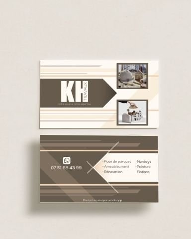 KH Travaux — Carte de visite