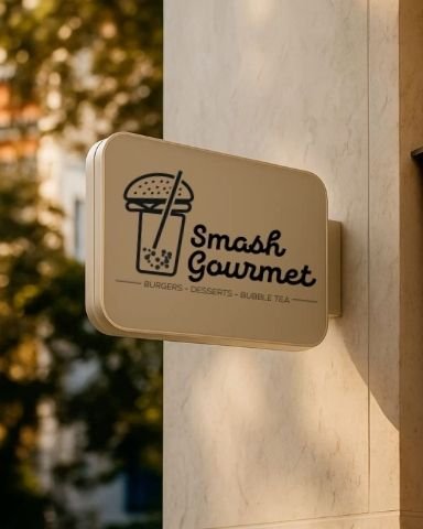 Logo Smash Gourmet réalisé par WK Studio